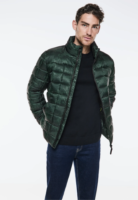 Chaqueta plumas verde de Street One